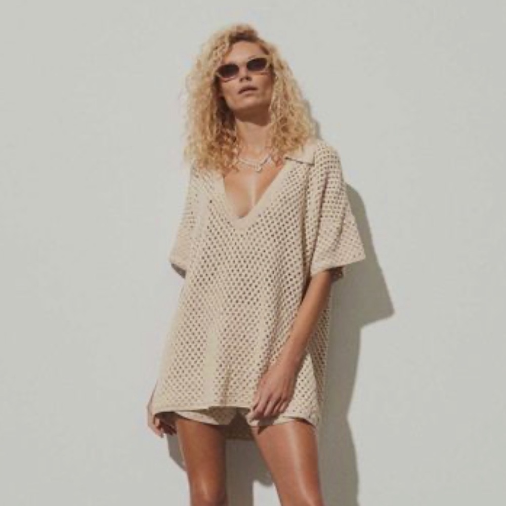 maurie & eve crochet mini dress / top
